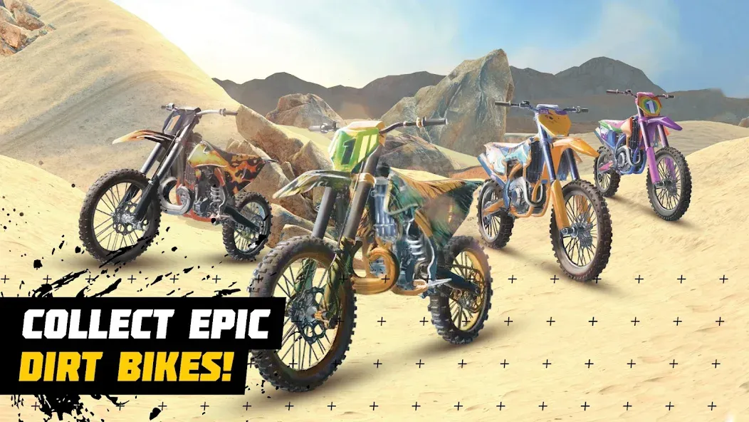 Dirt Bike Unchained: MX Racing взломанный APK — Безлимитные деньги и открыты все байки — скриншот 1 Dirt Bike Unchained: MX Racing взломанный APK — Безлимитные деньги и открыты все байки — скриншот 1