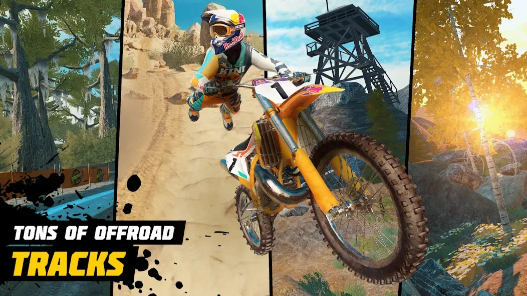 Dirt Bike Unchained: MX Racing взломанный APK — Безлимитные деньги и открыты все байки — скриншот 2 Dirt Bike Unchained: MX Racing взломанный APK — Безлимитные деньги и открыты все байки — скриншот 2