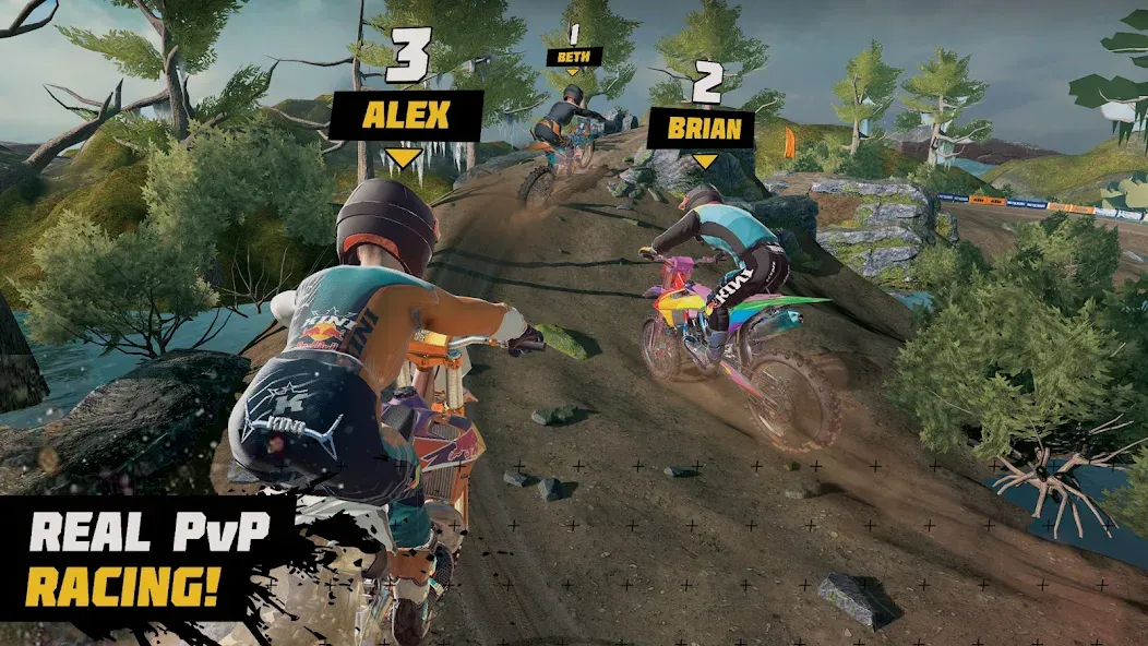Dirt Bike Unchained: MX Racing взломанный APK — Безлимитные деньги и открыты все байки — скриншот 5 Dirt Bike Unchained: MX Racing взломанный APK — Безлимитные деньги и открыты все байки — скриншот 5