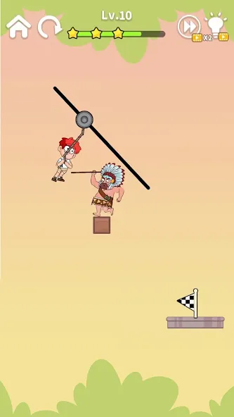 Скачать Zipline Rescue: Physics Game последней версии — Безлимитные деньги и все уровни — скриншот 1 Скачать Zipline Rescue: Physics Game последней версии — Безлимитные деньги и все уровни — скриншот 1