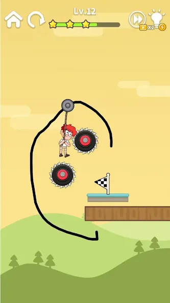 Скачать Zipline Rescue: Physics Game последней версии — Безлимитные деньги и все уровни — скриншот 2 Скачать Zipline Rescue: Physics Game последней версии — Безлимитные деньги и все уровни — скриншот 2