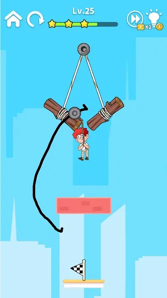 Скачать Zipline Rescue: Physics Game последней версии — Безлимитные деньги и все уровни — скриншот 5 Скачать Zipline Rescue: Physics Game последней версии — Безлимитные деньги и все уровни — скриншот 5