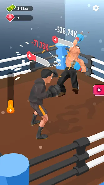 Скачать Tap Punch - 3D Boxing последней версии — Безлимитные деньги и урон — скриншот 4 Скачать Tap Punch - 3D Boxing последней версии — Безлимитные деньги и урон — скриншот 4
