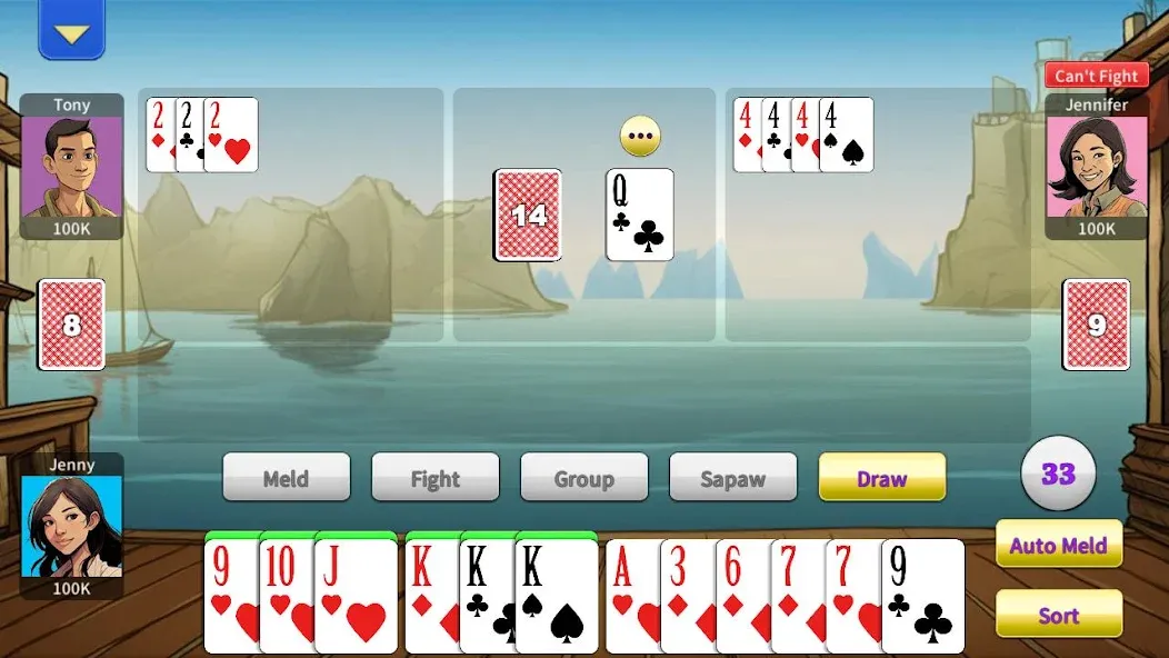 Tongits Offline - KK Tongits — Игра без интернета с бонусами, скачать мод APK — скриншот 2 Tongits Offline - KK Tongits — Игра без интернета с бонусами, скачать мод APK — скриншот 2