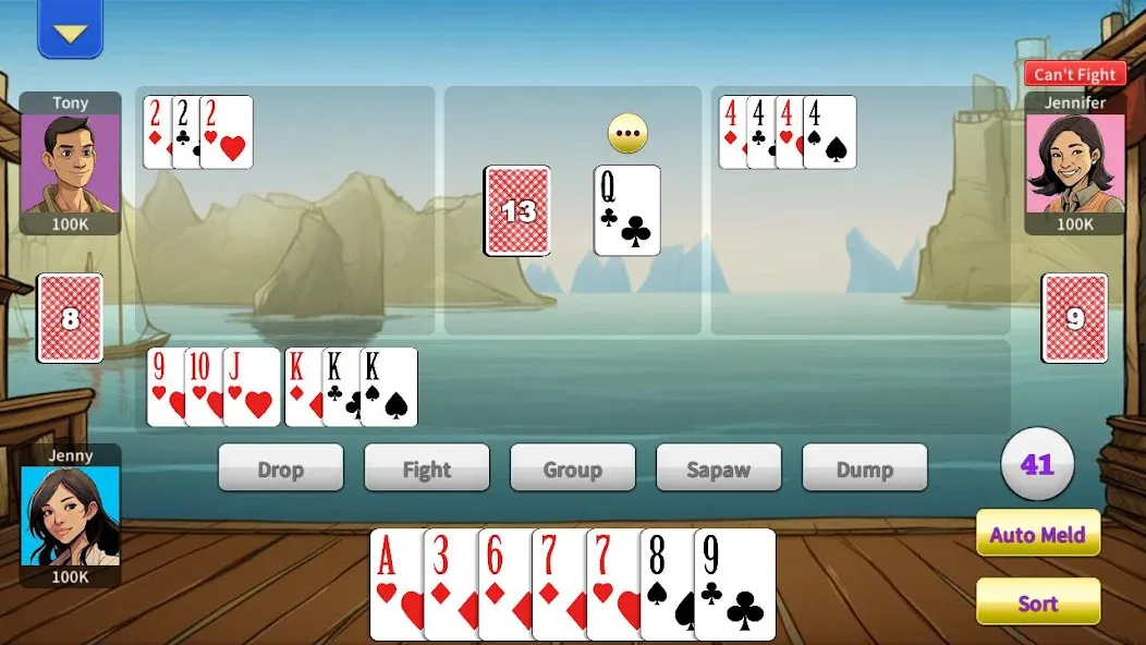 Tongits Offline - KK Tongits — Игра без интернета с бонусами, скачать мод APK — скриншот 3 Tongits Offline - KK Tongits — Игра без интернета с бонусами, скачать мод APK — скриншот 3