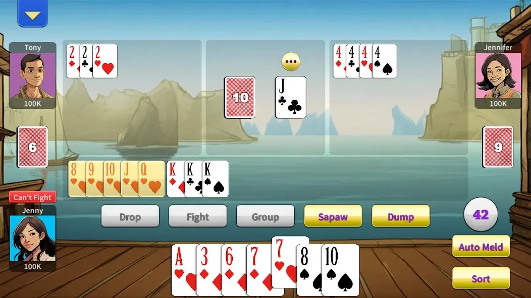 Tongits Offline - KK Tongits — Игра без интернета с бонусами, скачать мод APK — скриншот 4 Tongits Offline - KK Tongits — Игра без интернета с бонусами, скачать мод APK — скриншот 4