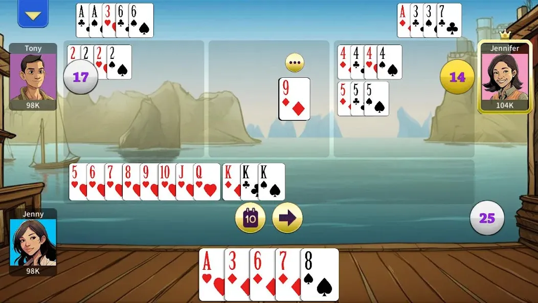 Tongits Offline - KK Tongits — Игра без интернета с бонусами, скачать мод APK — скриншот 5 Tongits Offline - KK Tongits — Игра без интернета с бонусами, скачать мод APK — скриншот 5