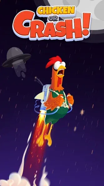 Скачать Chicken or Crash! Win Bitcoin. Mod APK — Безлимитные биткоины и жизни — скриншот 1