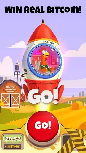Скачать Chicken or Crash! Win Bitcoin. Mod APK — Безлимитные биткоины и жизни — скриншот 2