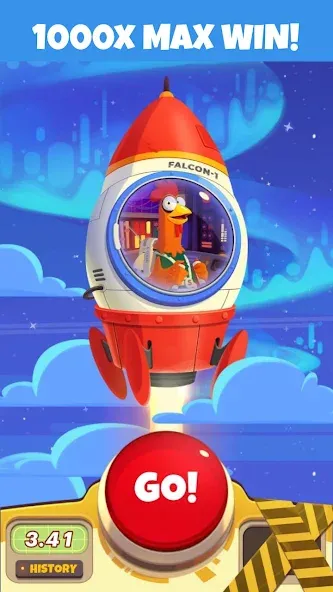 Скачать Chicken or Crash! Win Bitcoin. Mod APK — Безлимитные биткоины и жизни — скриншот 3