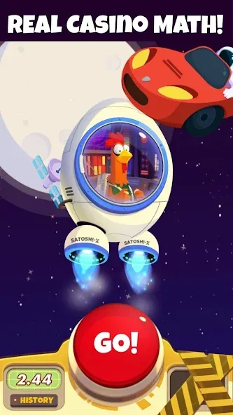 Скачать Chicken or Crash! Win Bitcoin. Mod APK — Безлимитные биткоины и жизни — скриншот 4