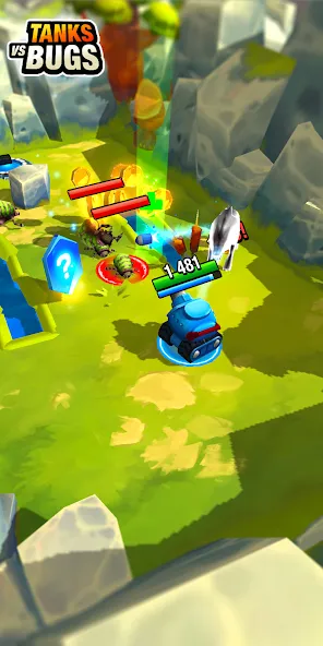Скачать Tanks vs Bugs мод — Безлимитные деньги и мощные танки — скриншот 2