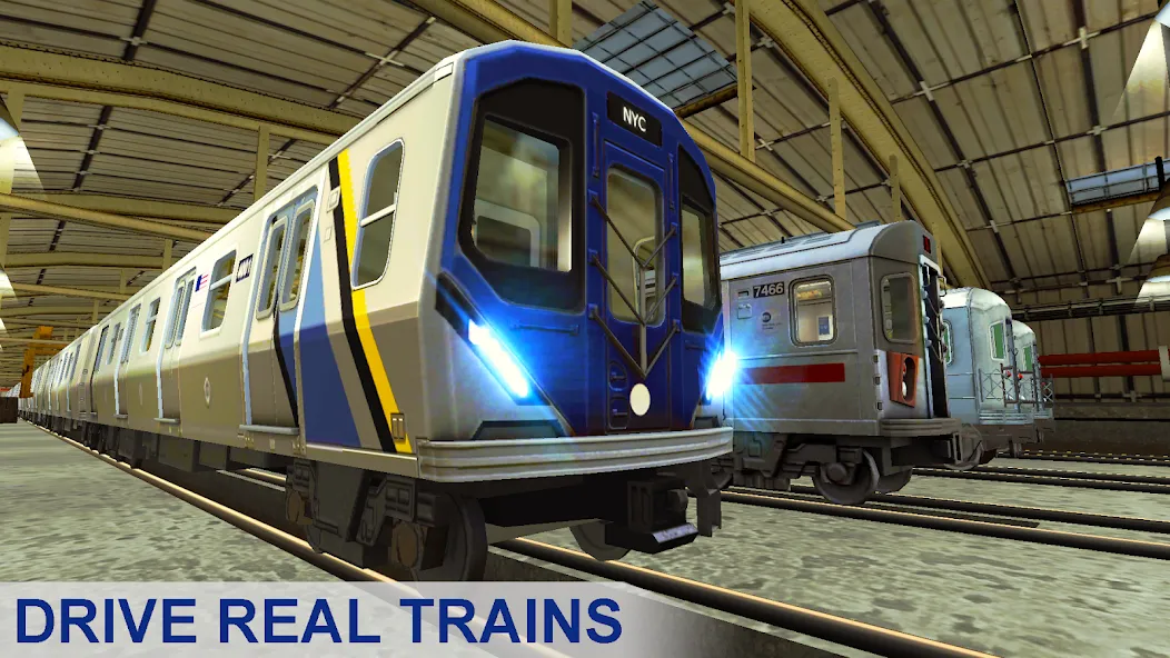 Subway Train Simulator MOD APK: Безлимитные деньги и все поезда — скриншот 1