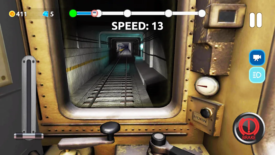 Subway Train Simulator MOD APK: Безлимитные деньги и все поезда — скриншот 4