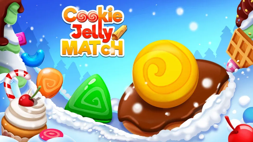Cookie Jelly Match MOD APK скачать на Андроид — Безлимитные жизни и подсказки — скриншот 1 Cookie Jelly Match MOD APK скачать на Андроид — Безлимитные жизни и подсказки — скриншот 1