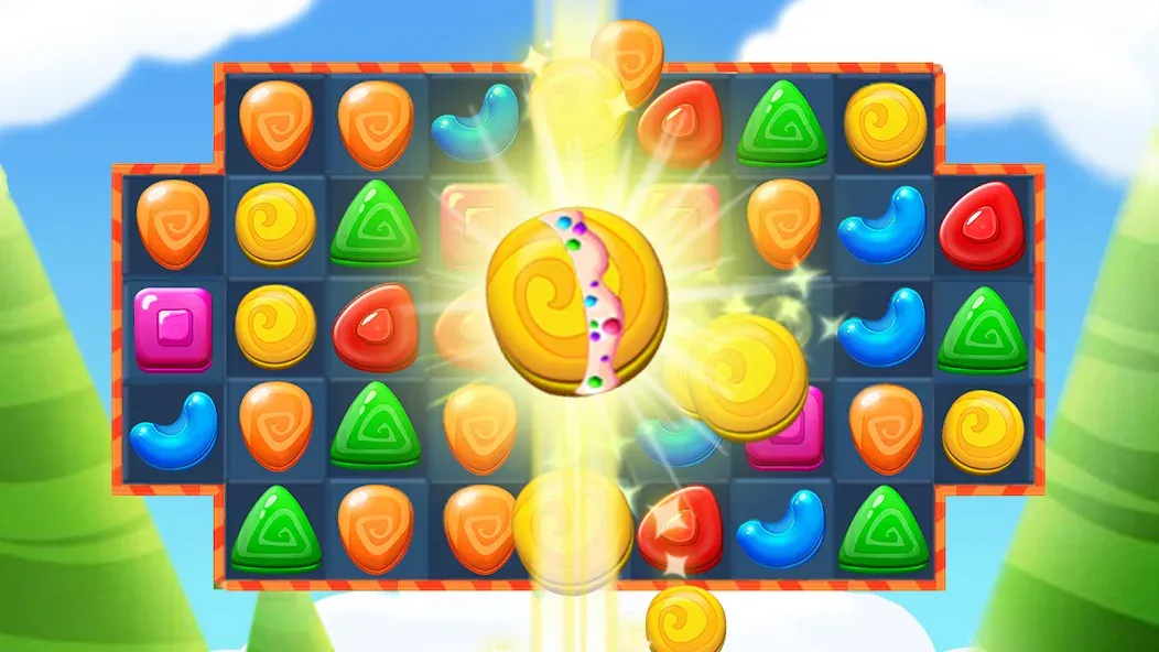 Cookie Jelly Match MOD APK скачать на Андроид — Безлимитные жизни и подсказки — скриншот 2 Cookie Jelly Match MOD APK скачать на Андроид — Безлимитные жизни и подсказки — скриншот 2