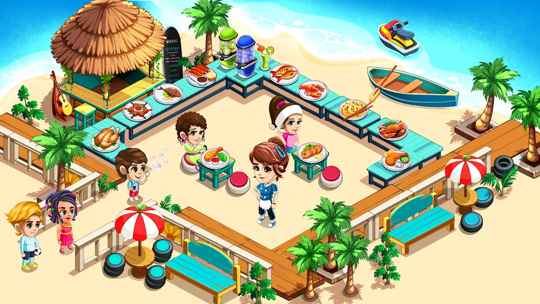 Cooking Restaurant Kitchen взлом APK — Безлимитные деньги и все блюда открыты — скриншот 3 Cooking Restaurant Kitchen взлом APK — Безлимитные деньги и все блюда открыты — скриншот 3