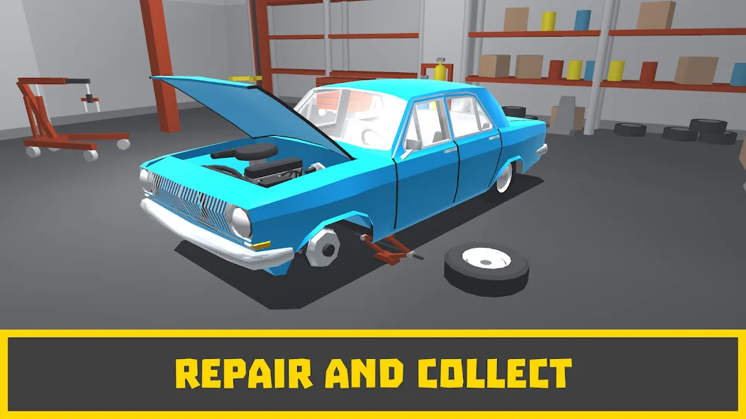 Retro Garage - Car Mechanic MOD APK: Безлимитные деньги и запчасти — скриншот 1 Retro Garage - Car Mechanic MOD APK: Безлимитные деньги и запчасти — скриншот 1