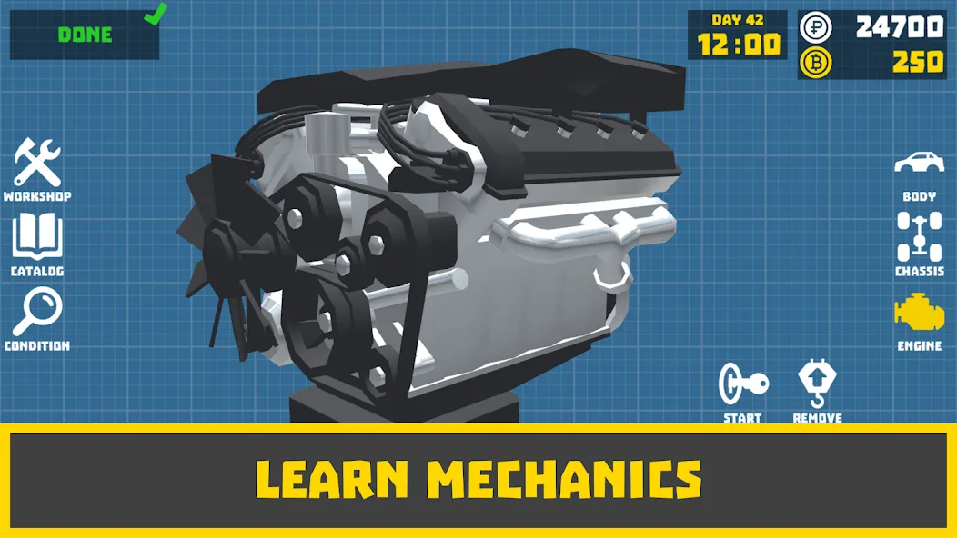 Retro Garage - Car Mechanic MOD APK: Безлимитные деньги и запчасти — скриншот 4 Retro Garage - Car Mechanic MOD APK: Безлимитные деньги и запчасти — скриншот 4
