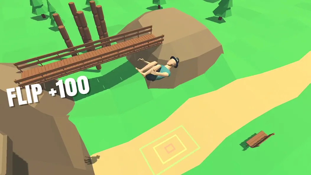 Скачать Flip Trickster - Parkour Simul на Андроид с модом — Безлимитные деньги и все уровни — скриншот 1