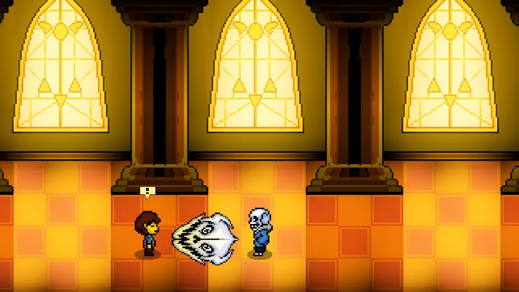 Скачать Bonetale на Андроид с модом — Много костей и усиленные атаки — скриншот 1 Скачать Bonetale на Андроид с модом — Много костей и усиленные атаки — скриншот 1