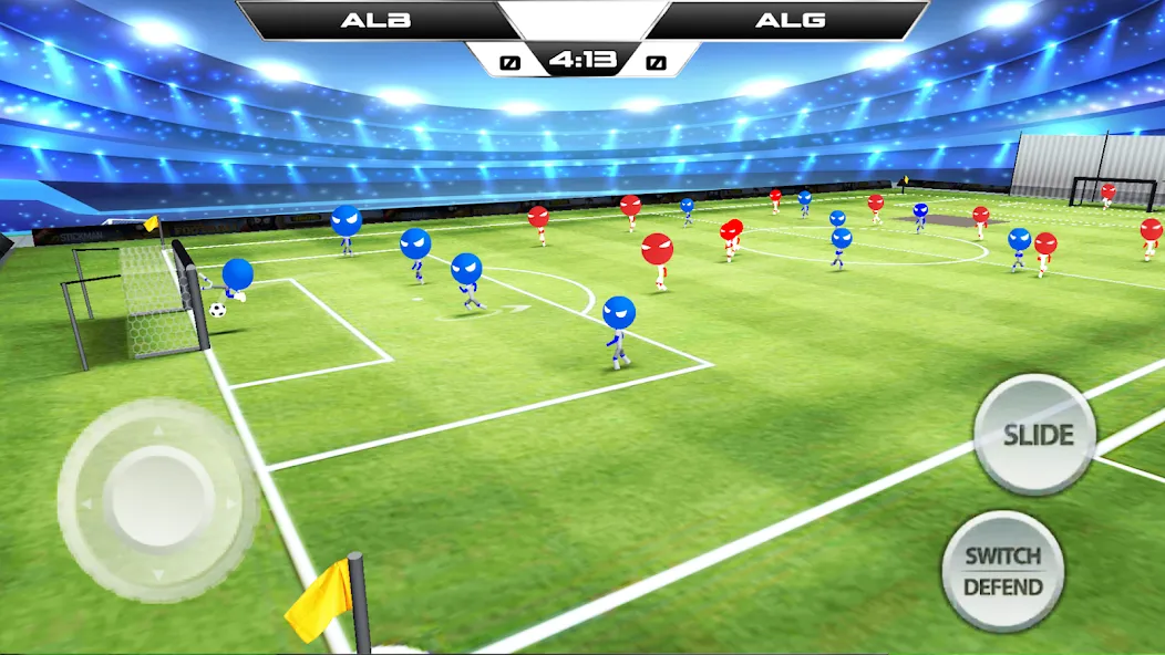 Stickman Soccer Football Game взломанный APK — Безлимитные монеты и открыты все команды — скриншот 2