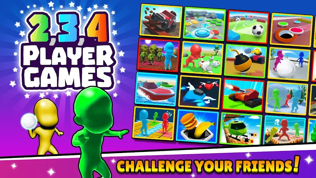 TwoPlayerGames 2 3 4 Player MOD APK: Игры для двух трёх и четырёх игроков — скриншот 1 TwoPlayerGames 2 3 4 Player MOD APK: Игры для двух трёх и четырёх игроков — скриншот 1