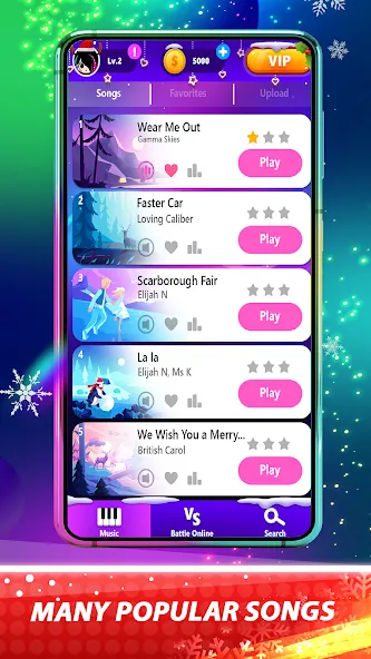 Magic Pink Tiles: Piano Game мод на Андроид: Без рекламы и все песни открыты — скриншот 3 Magic Pink Tiles: Piano Game мод на Андроид: Без рекламы и все песни открыты — скриншот 3