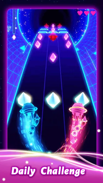 Rolling Twins: Music Ball Rush мод на Андроид: Безлимитные деньги и алмазы — скриншот 2 Rolling Twins: Music Ball Rush мод на Андроид: Безлимитные деньги и алмазы — скриншот 2