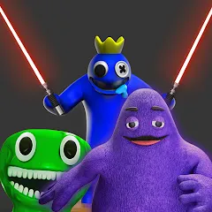 Grimace monster playground MOD APK: Безлимитные ресурсы и открыты все уровни