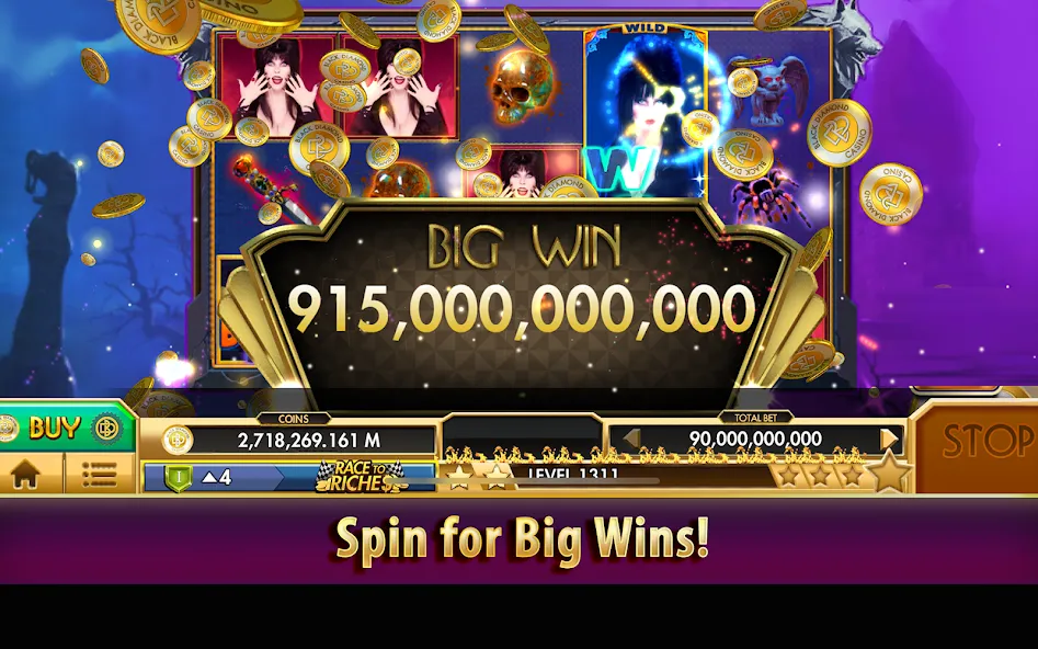 Скачать Black Diamond Casino Slots — Безлимитные монеты и джекпоты — скриншот 2