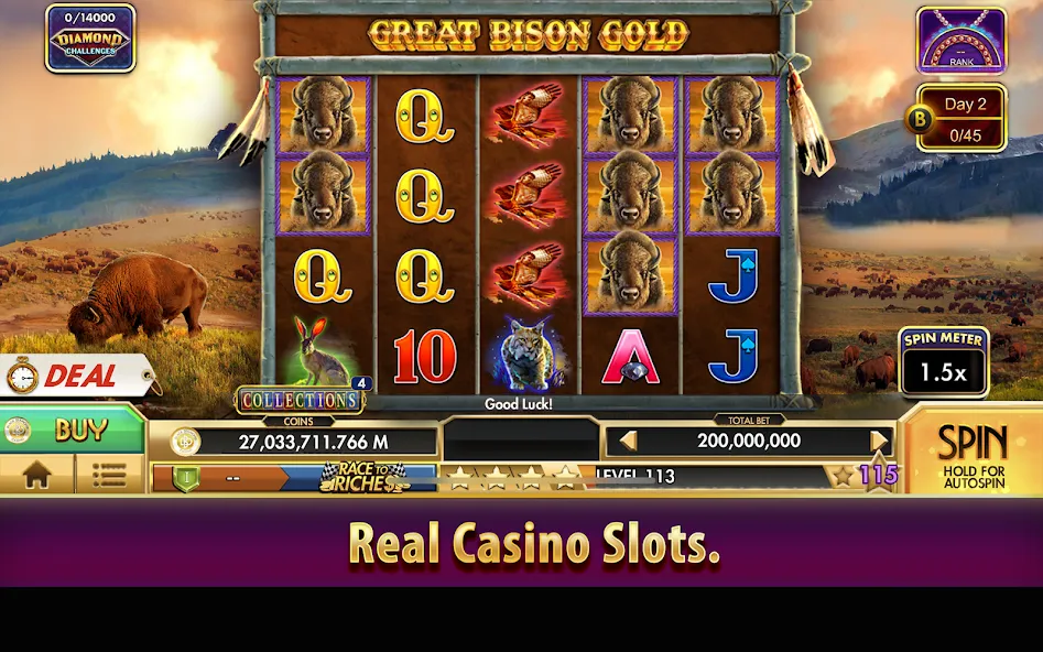 Скачать Black Diamond Casino Slots — Безлимитные монеты и джекпоты — скриншот 3