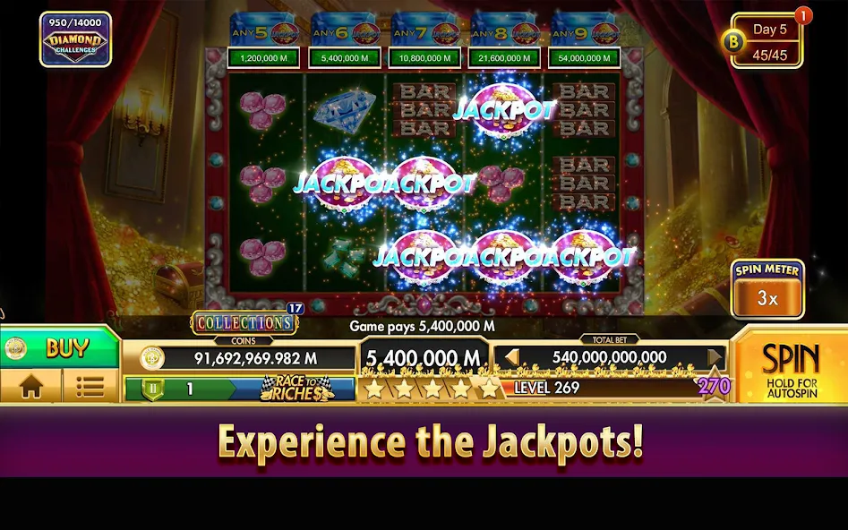 Скачать Black Diamond Casino Slots — Безлимитные монеты и джекпоты — скриншот 4