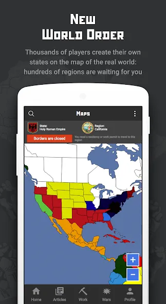 Rival Regions: world strategy MOD APK: Безлимитные ресурсы и влияние — скриншот 1
