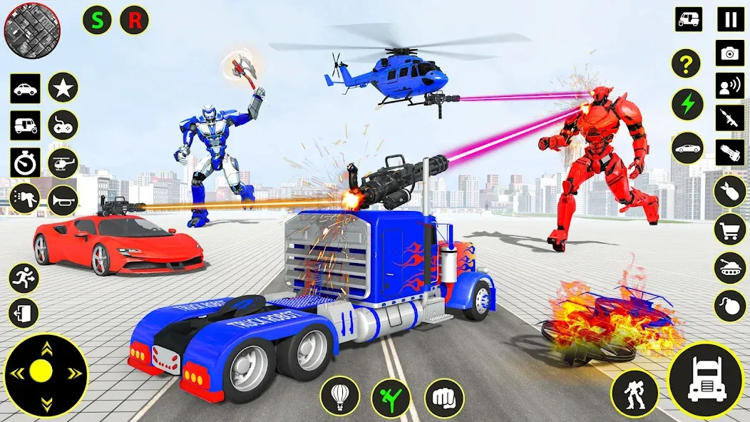 Truck Game - Car Robot Games — взломанная версия, Безлимитные деньги и топливо — скриншот 2 Truck Game - Car Robot Games — взломанная версия, Безлимитные деньги и топливо — скриншот 2
