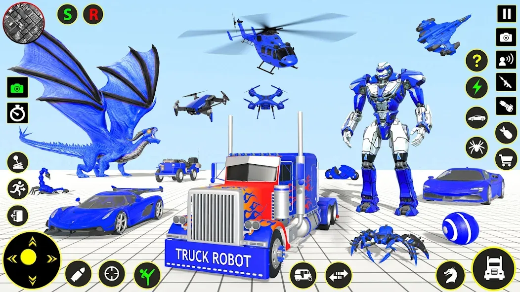Truck Game - Car Robot Games — взломанная версия, Безлимитные деньги и топливо — скриншот 5 Truck Game - Car Robot Games — взломанная версия, Безлимитные деньги и топливо — скриншот 5