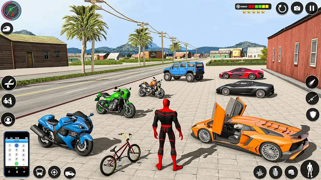 Spider Rope Games - Crime Hero взлом на Андроид — Безлимитные деньги и открыты все уровни — скриншот 1 Spider Rope Games - Crime Hero взлом на Андроид — Безлимитные деньги и открыты все уровни — скриншот 1
