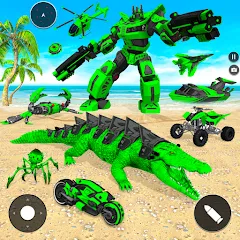 Скачать Crocodile Animal Robot Games бесплатно — Безлимитные монеты и все роботы открыты