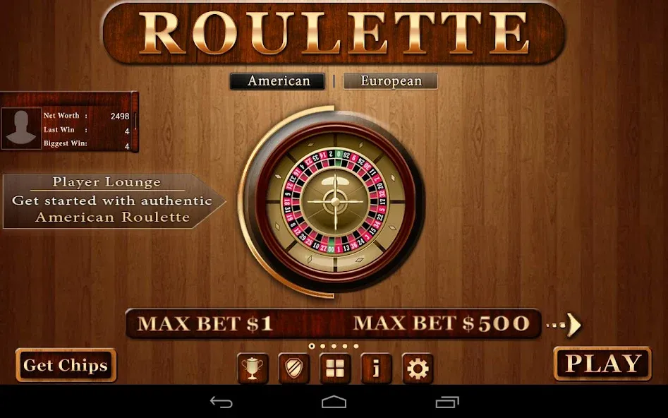 Roulette - Casino Style! взлом на Андроид — Безлимитные фишки и выигрышные ставки — скриншот 4 Roulette - Casino Style! взлом на Андроид — Безлимитные фишки и выигрышные ставки — скриншот 4