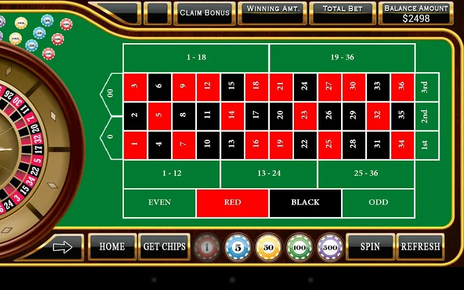 Roulette - Casino Style! взлом на Андроид — Безлимитные фишки и выигрышные ставки — скриншот 5 Roulette - Casino Style! взлом на Андроид — Безлимитные фишки и выигрышные ставки — скриншот 5