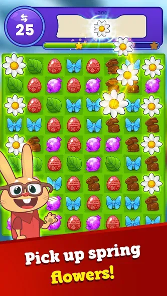 Скачать мод Easter Magic - Match 3 Game — Безлимитные жизни и монеты — скриншот 1