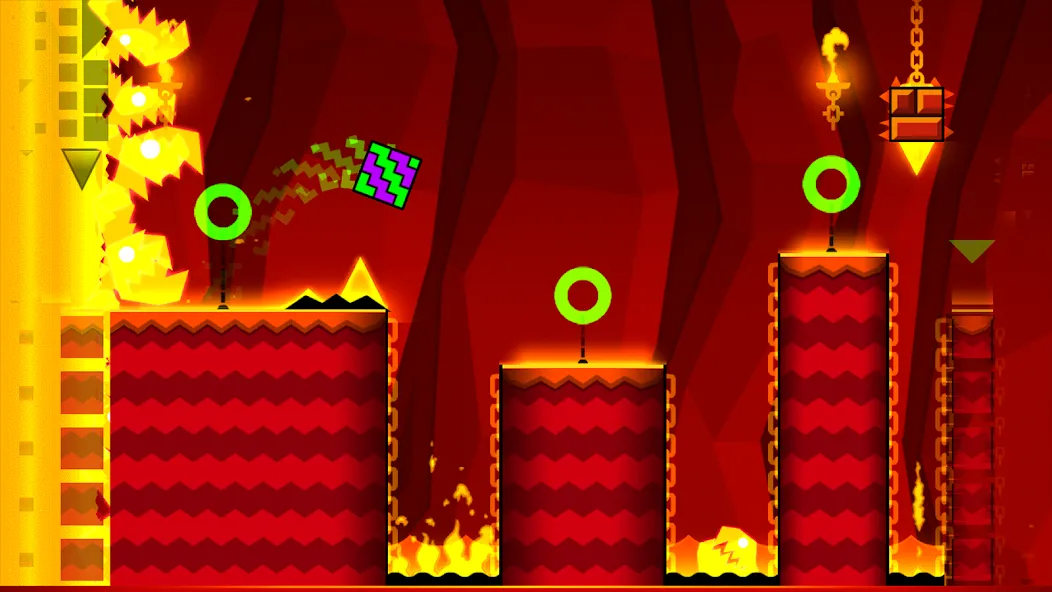 Geometry Dash Meltdown — скачать мод: Открыты все уровни и скины — скриншот 2 Geometry Dash Meltdown — скачать мод: Открыты все уровни и скины — скриншот 2