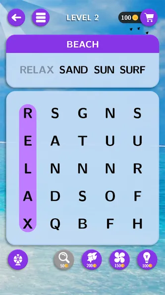 World of Word Search MOD APK: Безлимитные подсказки и монеты — скриншот 1 World of Word Search MOD APK: Безлимитные подсказки и монеты — скриншот 1