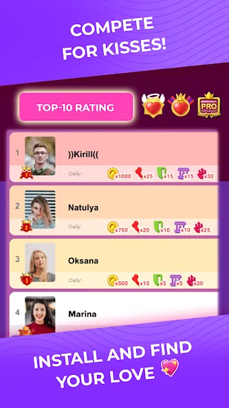 Kiss Me: Kissing Games 18+ мод на Андроид: Открыты все уровни и сцены — скриншот 5 Kiss Me: Kissing Games 18+ мод на Андроид: Открыты все уровни и сцены — скриншот 5