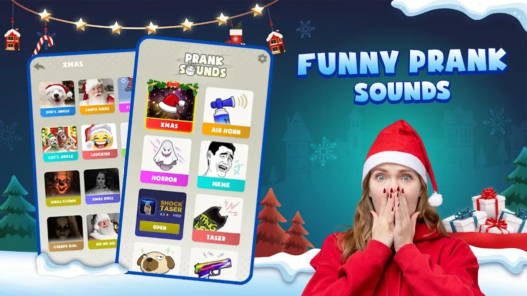 Мод Prank sounds: haircut & fart — Безлимитные смешные звуки и эффекты, скачать APK — скриншот 1