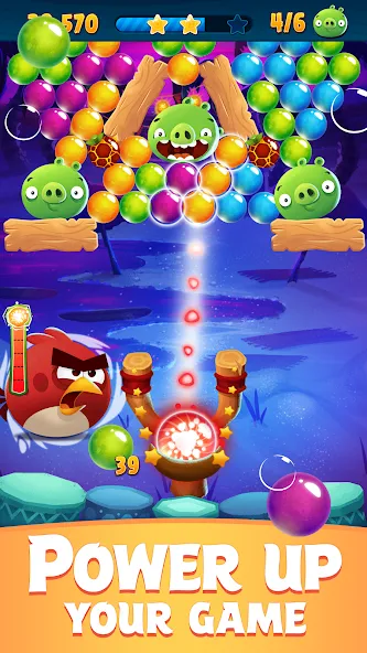 Angry Birds POP Bubble Shooter взлом APK — Безлимитные бустеры и жизни — скриншот 4 Angry Birds POP Bubble Shooter взлом APK — Безлимитные бустеры и жизни — скриншот 4