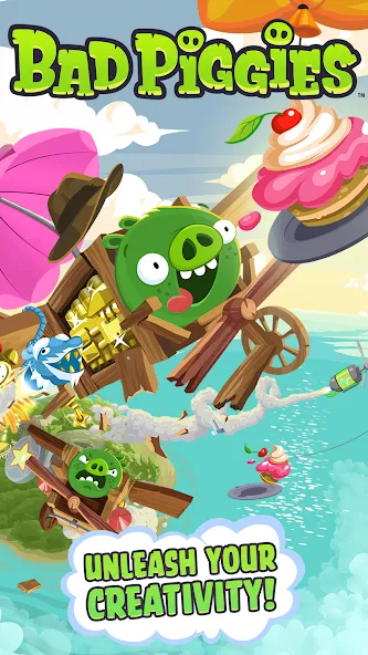 Bad Piggies — Безлимитные ресурсы и открыты все уровни, скачать мод APK — скриншот 1