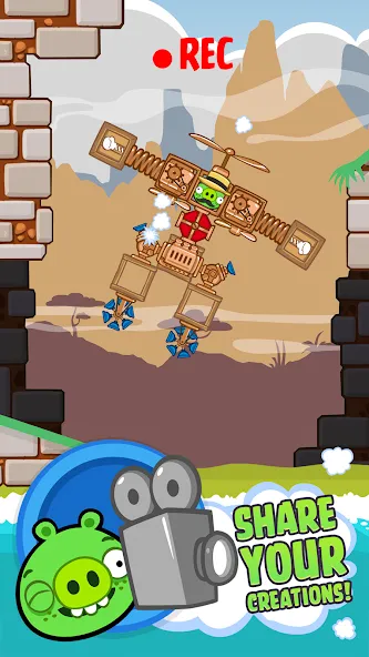 Bad Piggies — Безлимитные ресурсы и открыты все уровни, скачать мод APK — скриншот 5