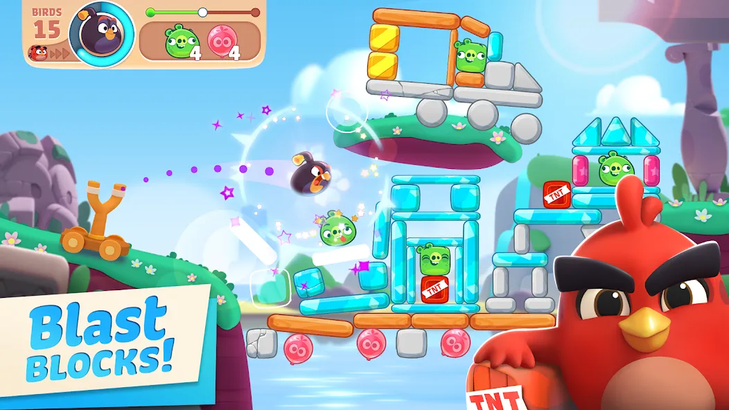 Angry Birds Journey взлом APK — Безлимитные жизни и открыты все уровни — скриншот 1