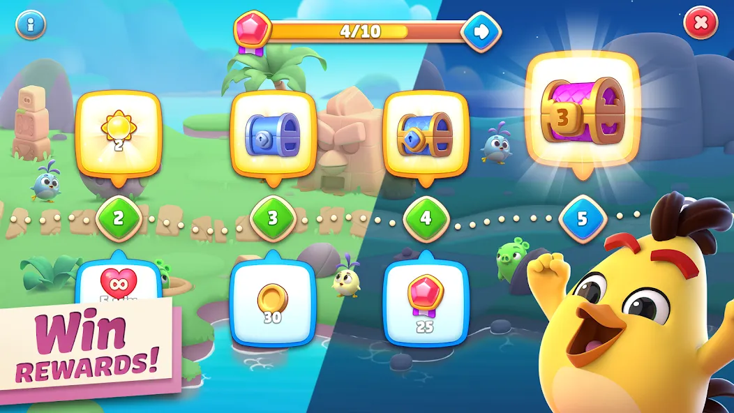 Angry Birds Journey взлом APK — Безлимитные жизни и открыты все уровни — скриншот 4